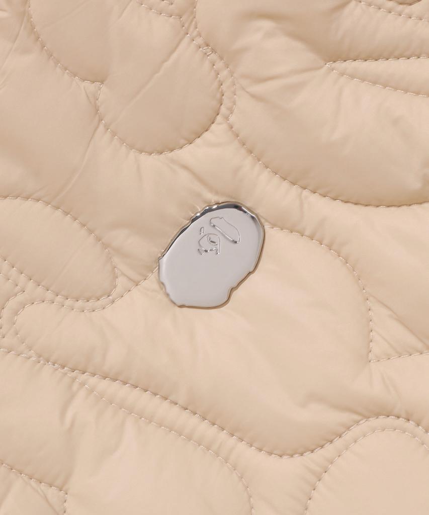 Bape Solid First Camo Reversible Shark Zip Heavy Jacket (M) Beige