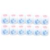 12Pcs 20mm White Game Dice Set Exquisite Round Edge Portable 6 Side Dice Set for Games
