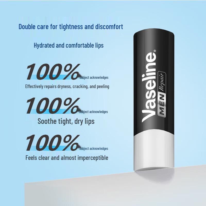 Vaseline Мужской оригинальный восстанавливающий бальзам для губ 3,5 г