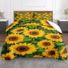 Sunflower Pattern Bedding Set (1 Duvet Cover, 2 Pillowcases, Duvet Not Included)