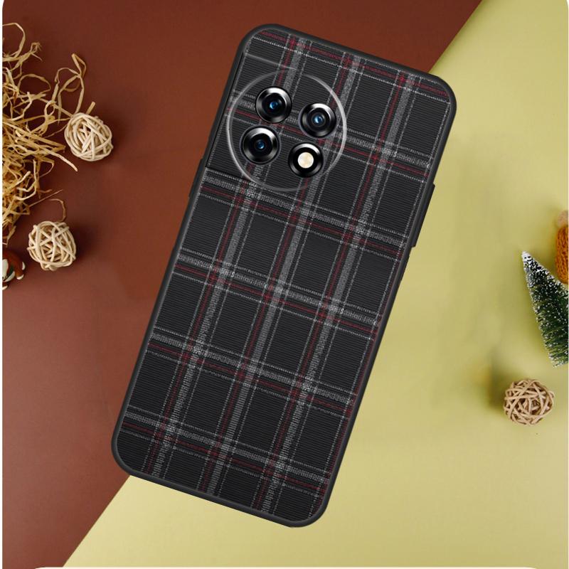 Клетчатый узор "Буйволиная клетка" Для OnePlus 13 13R 12 12R 11 9 10 Pro 8T 9RT 10T 10R N20 N30 Nord CE 2 3 4 Lite Чехол для телефона