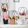 1PC Wedding Party Favor Flower Box Kraft Paper Packaging Bag Handbag Waterproof Gift Packing Bags