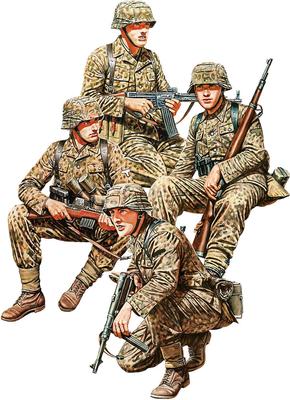 Miniart Немецкий член экипажа танка Набор Голова из смолы Пластиковая модель MA53024 1/35 2, Детали, Набор из 4 частей, Набор,