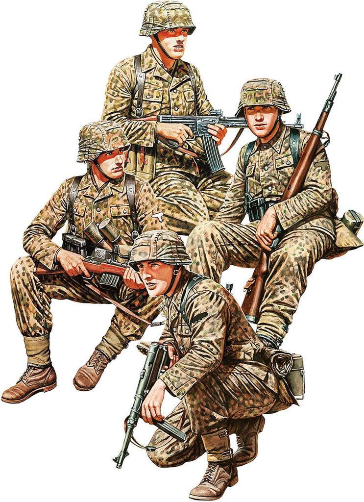 Miniart Немецкий член экипажа танка Набор Голова из смолы Пластиковая модель MA53024 1/35 2, Детали, Набор из 4 частей, Набор,