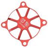 Motor Cooling Fan Cover Aluminum Alloy Heat Dissipation Fan Protective Cover for RC Car Red