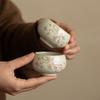 Цзяньчжэньская чайная чашка большая мастерская чашка высококачественная домашняя цветок глицинии кунг-фу чайный набор одинарная чашка керамическая