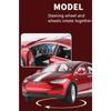 1/24 Tesla Model X SUV Модель автомобиля из сплава, литые металлические транспортные средства, имитация модели автомобиля, коллекция звуков и света, детская игрушка в подарок