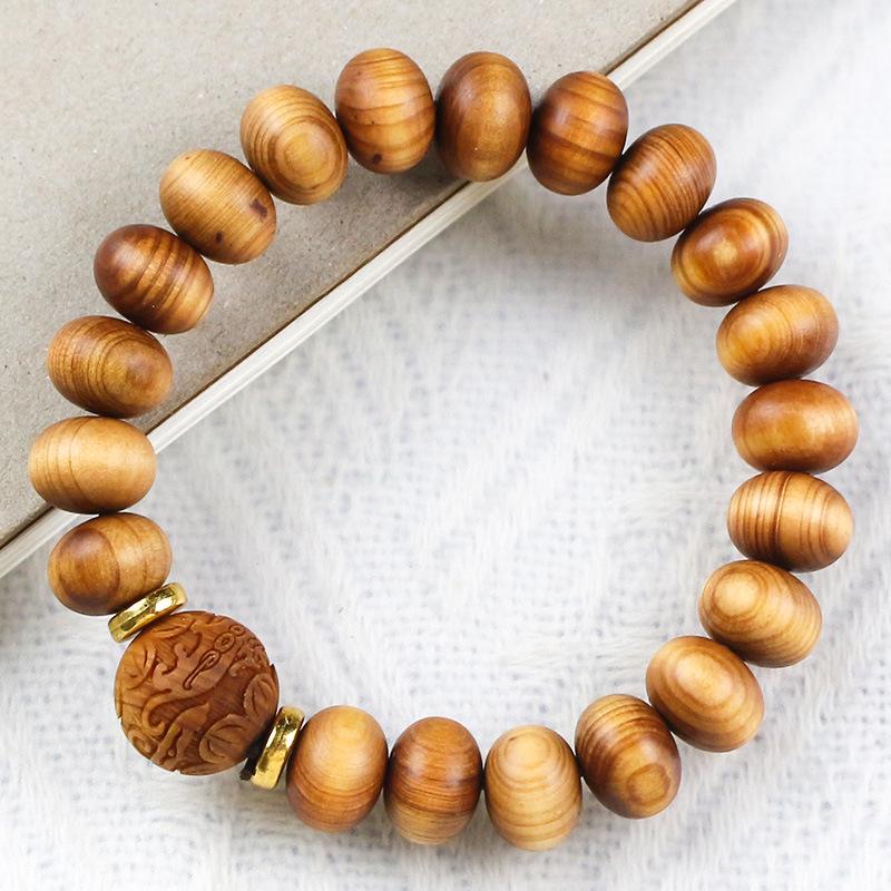 «Браслет Taihang Aged Scars 108 Bead Thuja, парные украшения унисекс»