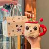 Birthday Gift for Girls Cute Puppy Cup Couple Ceramic Mug with Lid Girlfriend Souvenir Gift Box