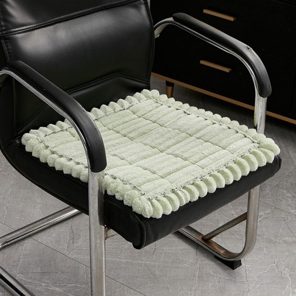 Non-Slip Non-Slip Chair Pad Soft Thick Stool Seat Mat Soft Plush Fleece Cushion For Dining Chair