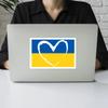 Автомобильная наклейка Цвета украинского флага Сочетание Сердца Виниловая наклейка Водонепроницаемая наклейка Авто Мото Ноутбук Декор Автомобиля Внешний Декор Аксессуары