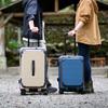 Чемодан размера S 1 ночь 2 дня 2 ночи 3 дня 32 л уличный аварийный открывающийся спереди большой двухколесный роликовый чехол сумка для переноски Theofield Lake Blue [Ace