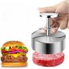 1PC Manual Meat Press Food Stainless Steel Burger Press Round Hamburger Patty DIY Meat Dumpling Wrapper Kitchen Gadgets