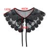 Fashion Ladies Blouse Detachable False Collar Floral Lace Embroidered Shawl Leisure Decoration Capelet
