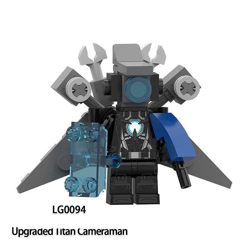 Скибиди Туалет Аниме Мультяшные Кубики Спикермен Телевизормен Оператор Экшн MOC Туалетмен против Монитора Конструктор Аудио