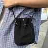 Crossbody Bag with Drawstring Casual Shoulder Bag Small Square Sling Bag Crossbody Mobile Phone Bag for Travel Shopping