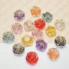 10Pcs Acrylic Hole Charm Ornament All-Match Pendant Durable Flower Beads for Jewelry Making