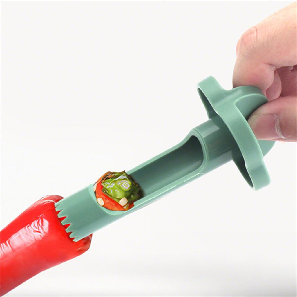 Инструмент для удаления сердцевины и семян фруктов и перцев 2-в-1, Портативная бытовая кухонная утварь, Многоразовый АБС-пластиковый овощерез для удаления сердцевины