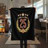 1PC Number 25 Print FlAannel Blanket, High quality Comfortable for All Seasons, Home Decor, Warmth and Comfort