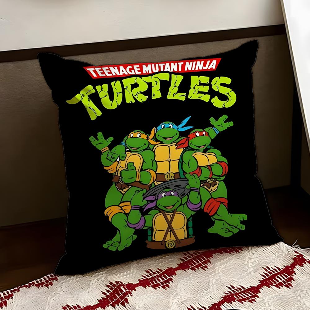 Teenage Mutant NNinja Turtles Cushion Cover Reversible Soft Durable Pillow Cover Home  Car MultiScene Use for Daily Comfort