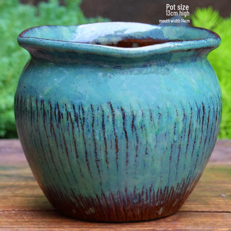 Специальное предложение: Высокий ретро-керамический цветочный горшок для суккулентов или зеленого редиса