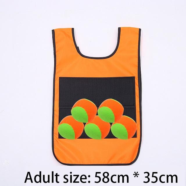 Детский спортивный игровой реквизит, жилет, липкий трикотаж, игровой жилет с липким мячом, игрушки для детей, спортивная забавная игрушка