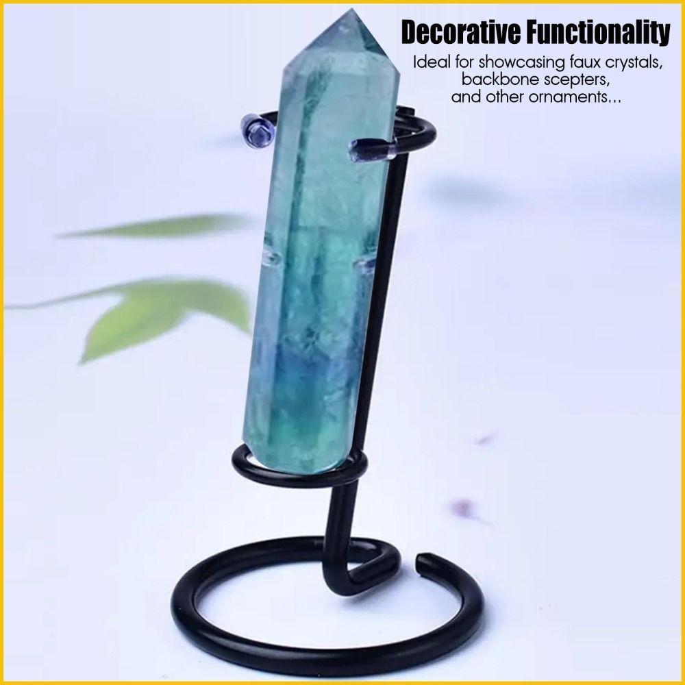 Iron Wand Display Stand Holder Ornament Shelves Pedestal Storage Support for Home Office Decor