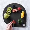 Kai Corporation AP5333 25cm Cutting Board, Dishwasher Safe, Easy to Clean, Round Cutting Board, Black