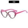 Irregular Cat Eye Reading Glasses Double Colors Frame Ultralight  Computer Presbyopia Eyewear Spring Hinge Women'S Glasses