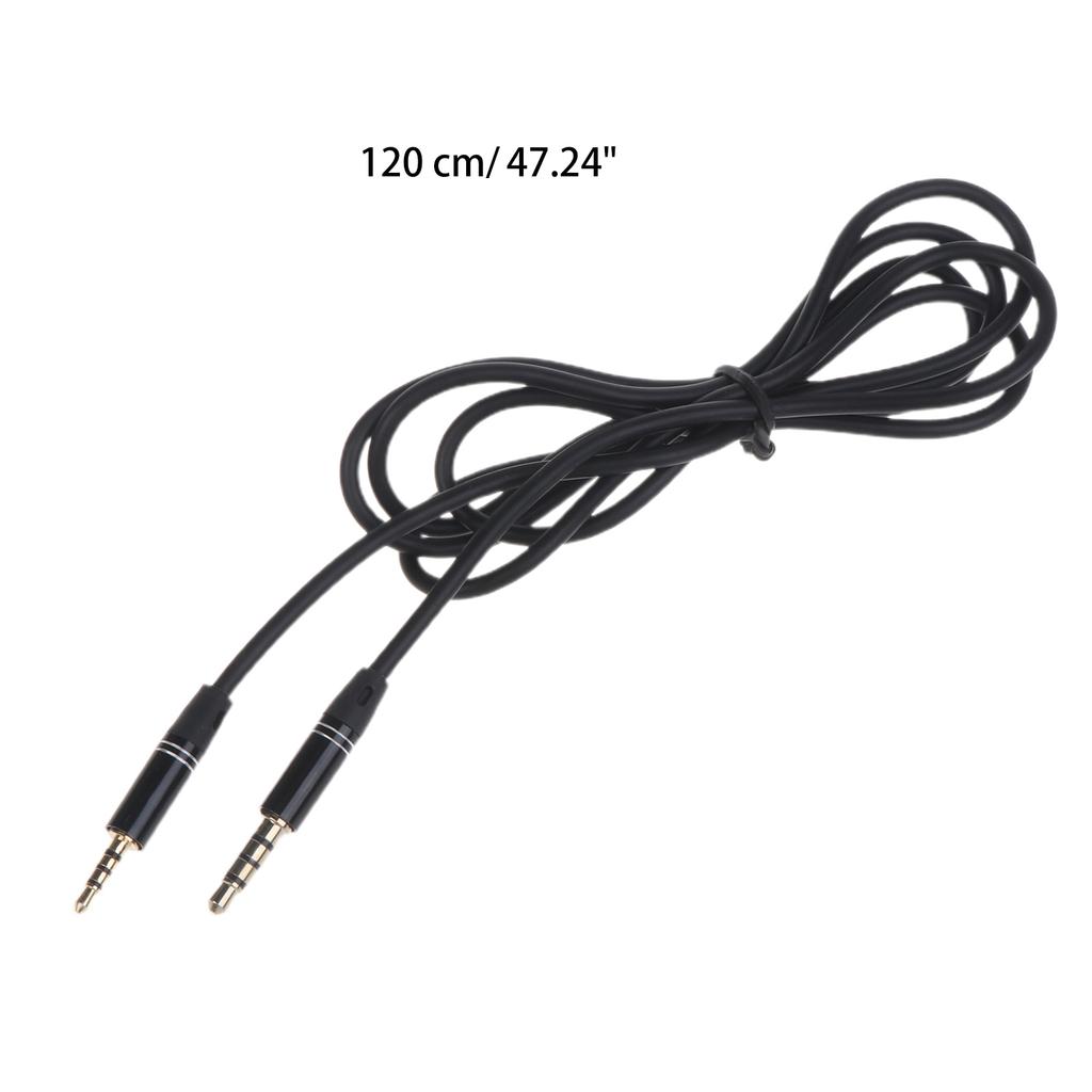 3.5mm Audio Cable Male To Male 2.5mm TRRS Stereo Headset Headphone Gold Plated Jack Connector Wire Cord Plug Cable
