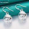 Серебряные полые серьги Love Ball - West Lake Beauty Jewelry