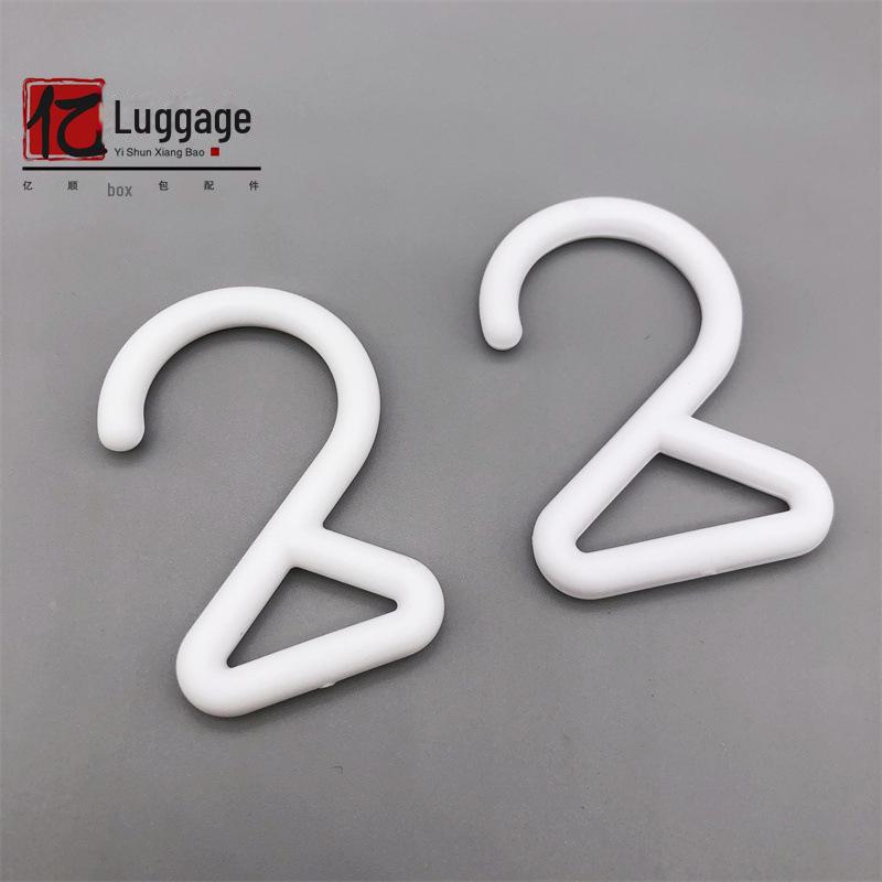 Пластиковая пряжка-крючок для багажа, палаток, косметичек - черная, 2 шт. в упаковке