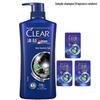 Шампунь против перхоти для мужчин Clear Men Deep Cleanse Oil Control (650г + 3x200г)