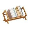 Asdays Настольный Книжный CD Стол Журнальный Бамбуковый 33 x 21 x Книжная полка, Подставка, Стеллаж, Полка, Стеллаж, (Натуральный, Маленький 24,5 см)
