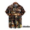 Fashion 3D Printed Cat Hawaiian Shirt Summer Street Short Sleeves Button Down Animal Graphic Shirts Women Beach Lapel Blouse
