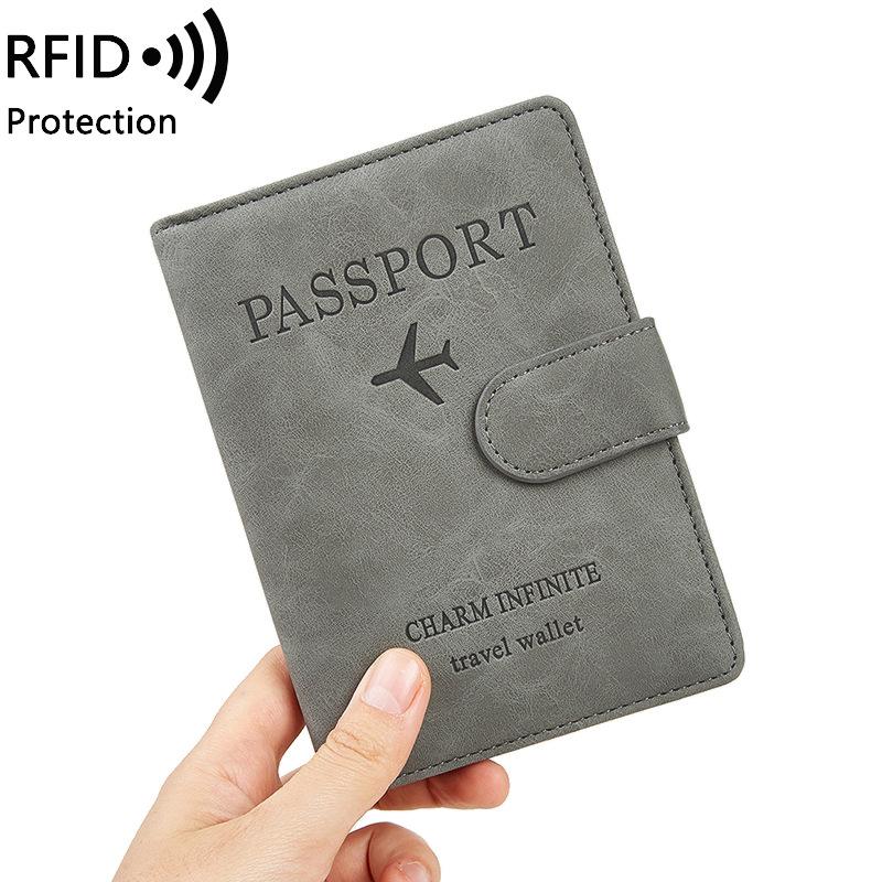 Новая противокражная сумка-кошелек для паспорта с эффектом кожи, многофункциональная портативная сумка для документов, дорожный держатель для паспорта
