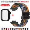 Ремешок+Чехол для Huawei Watch Fit 4 Pro Ремешок Умные Часы Нейлоновый Регулируемые Эластичные Пояса для Huawei Watch Fit 4 Fit 3 Correa