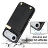 For iPhone Air Case TPU + PU Leather Hardware Decor Phone Cover with Card Holder