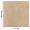 VidaXL Tapis ZIZUR 120x120 cm aspect de jute intérieur et extérieur, tapis d'extérieur, tapis de sol, tapis d'intérieur, 4006162