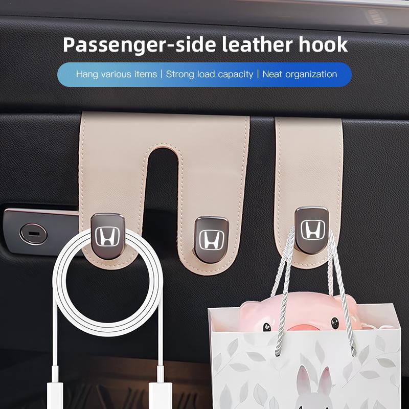 TQDX8 Car Co Pilot Storage Hook Creative Storage Metal Hooks For Honda Civic Accord Crosstour Spirior Odyssey Avancier UR-V Sienna