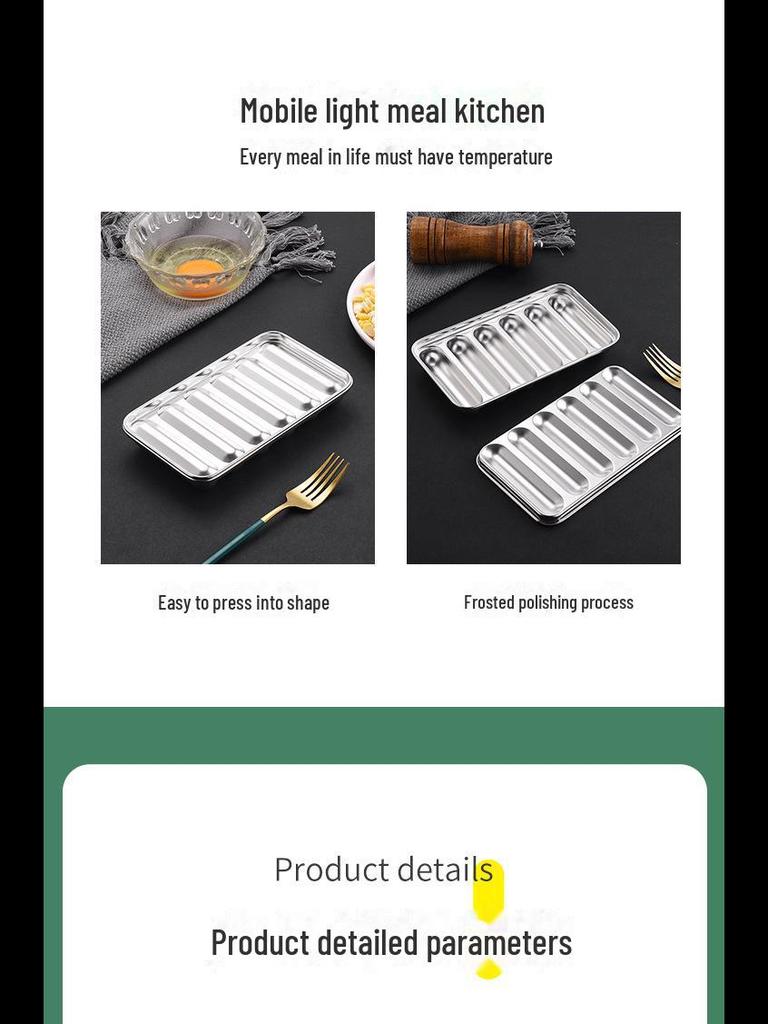304 Stainless Steel Sausage Mold for Baby Food, Steamed Cake, and Kitchen Use
