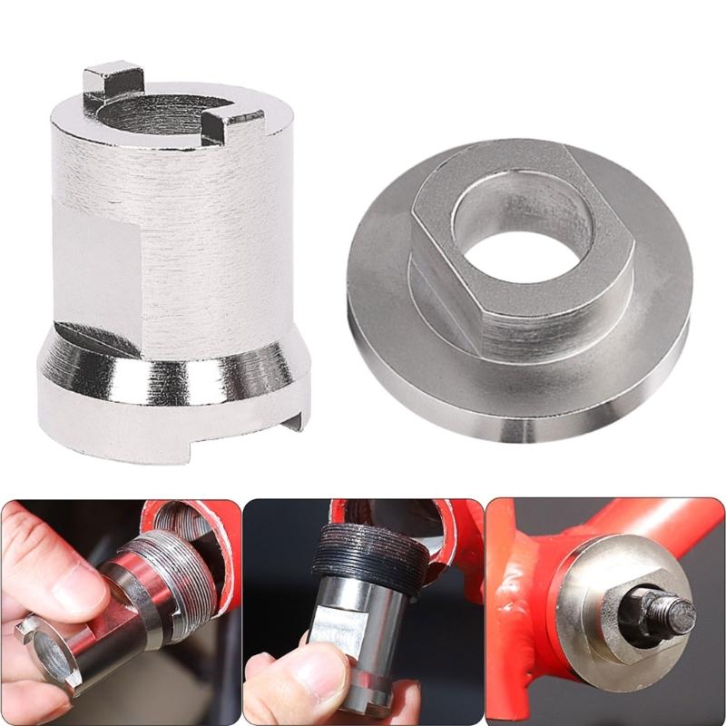 Инструмент для снятия каретки горного велосипеда для центральных валов велосипедов, стальной инструмент для нижних осей велосипедов, съемник шатунов велосипеда