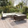 Day and Night - Day and Night Garden Furniture Set 13 Pieces and Brown Synthetic Rattan Cushions