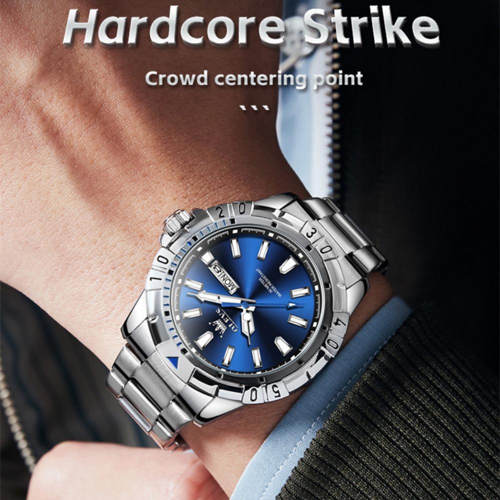 Новые лучшие мужские часы Green Water Ghost Quartz, светящиеся мужские часы, элитные часы