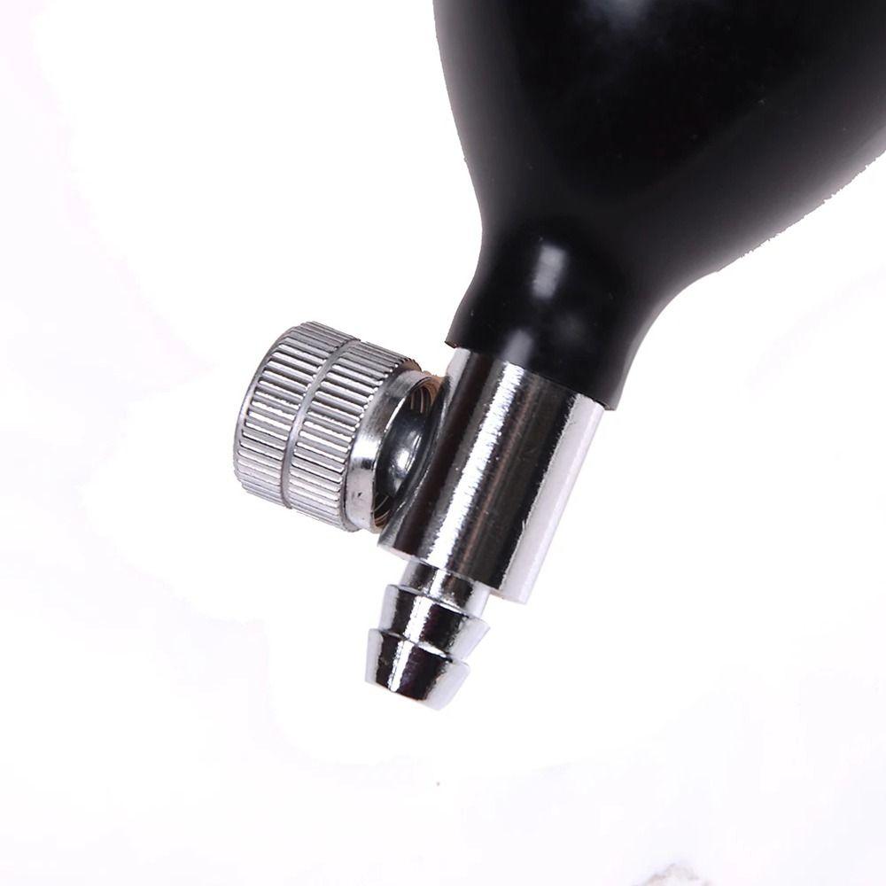 1Pcs Hand Squeeze Blood Pressure Latex Bulb Manual Inflation with Twist Air Release Replacement Inflation Bulb Pump Black Pump
