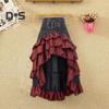 Женская юбка с высокой талией, нерегулярная оборка, лоскутное сочетание цветов, ретро, ​​разбросанная, средневековая, королевская, женская юбка-макси, костюм для выступлений