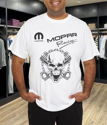 Мужская 3D белая футболка Mopar Racing