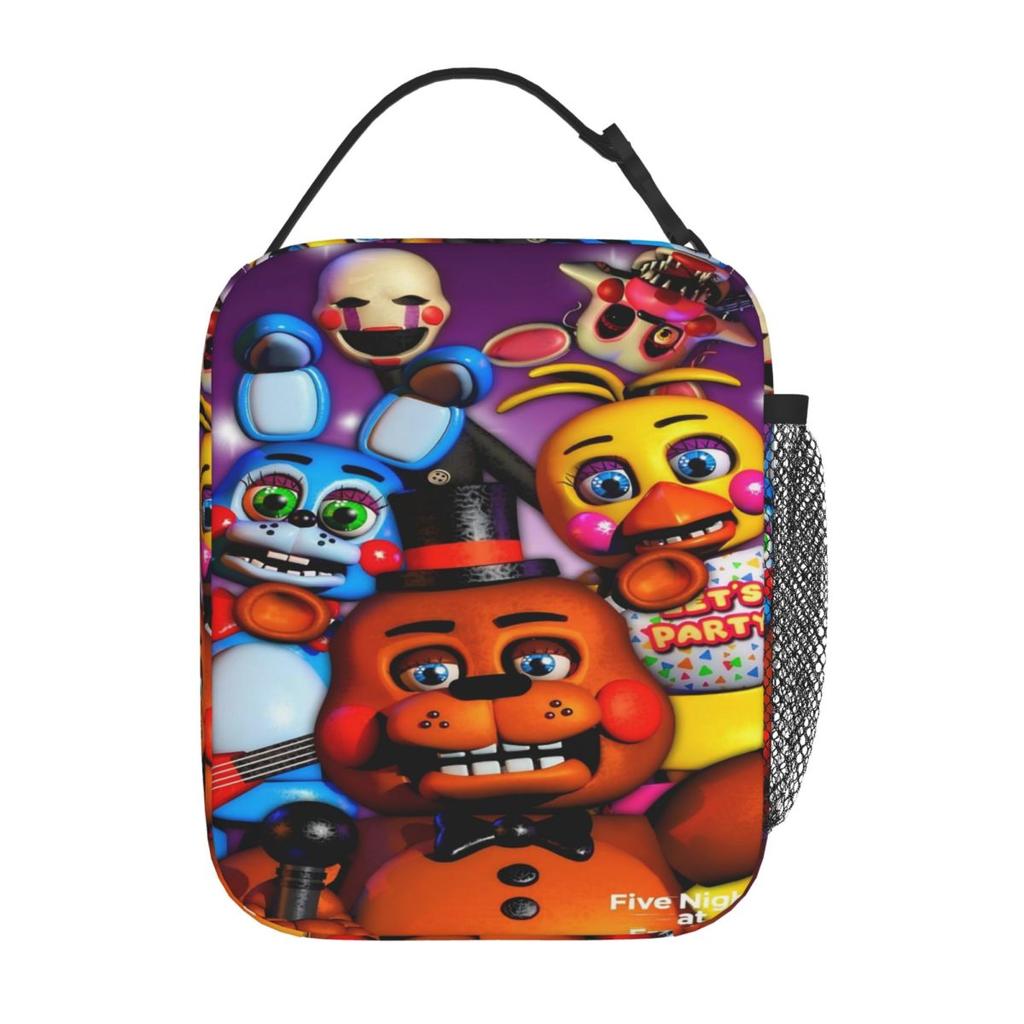 FNAF В Фредди Продукт Изолированная Сумка-Ланчбокс Для Школы Хранение Контейнеров Для Еды Портативный Термосумка Ланч-Бокс