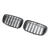 Black 2 Slat Front Kidney Grill Grille Fit BMW 7 Series G11 G12 2016-18 Pre-LCI