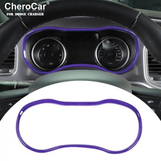 Dashboard Trim Frame Cover Interior Accessories for Dodge Charger 2015-20 Purple